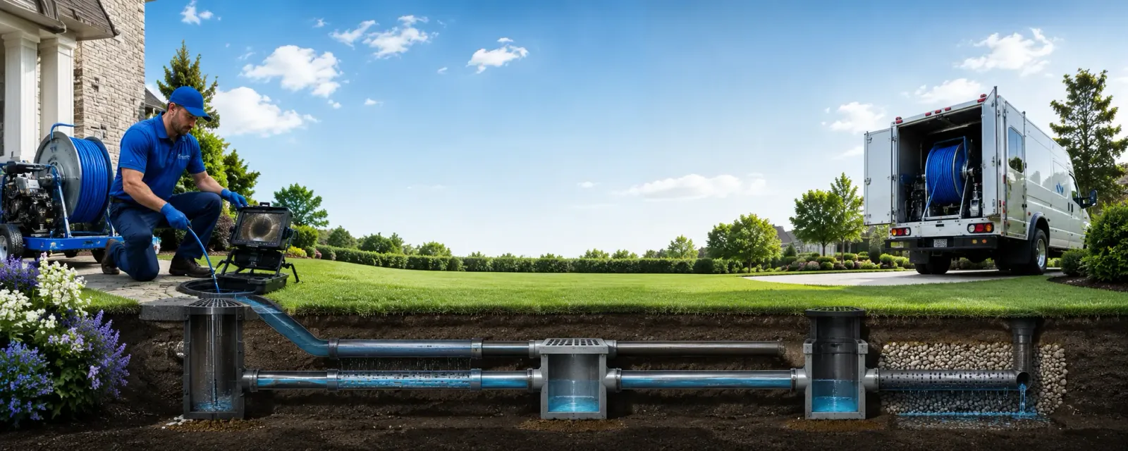 Outdoor drain cleaning information for Somerville, TX